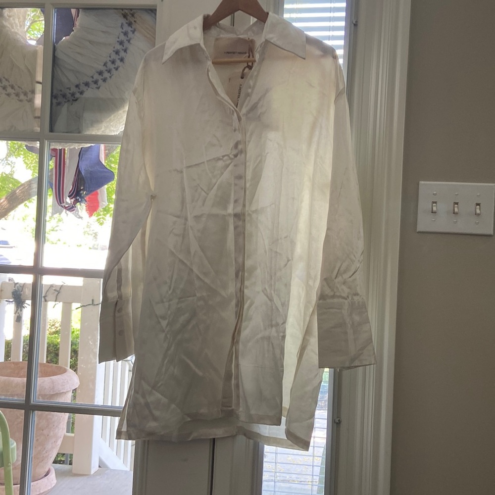 A PERFECT NOMAD Silk Shirt Dress